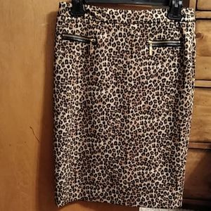 Cheetah print skirt